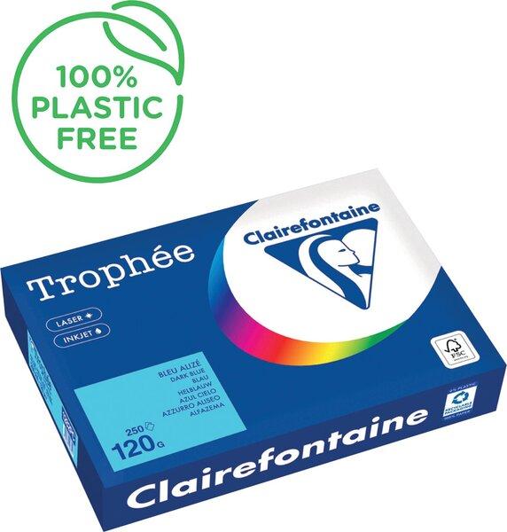 Image du produit Clairefontaine Papier à copier Trophée A4, 80 g/m², bleu pastel, 500 feuilles (80 g/m², 250 x)