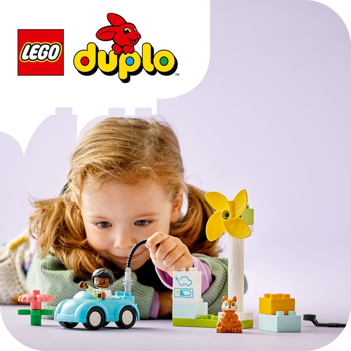Produktbild LEGO Windrad und Elektroauto (10985)