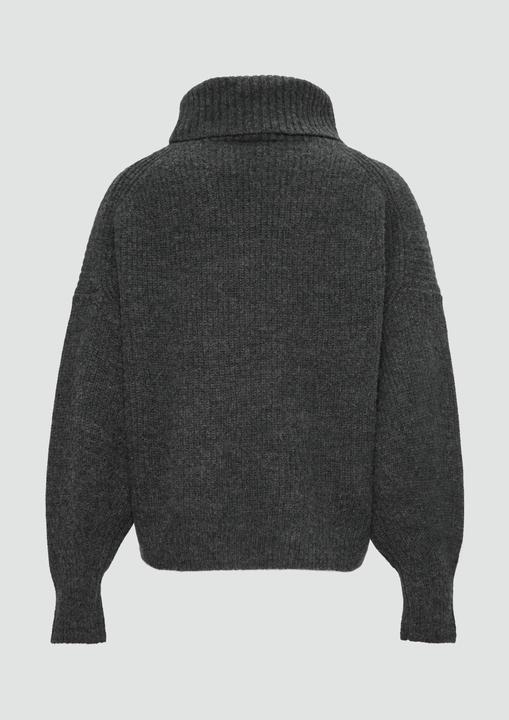 Produktbild S.Oliver Strickpullover Oversized Pullover mit Rollkragen (44)
