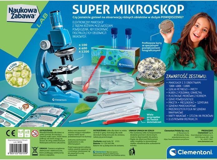 Actual product image Clementoni science fun. Super Microscope 50755