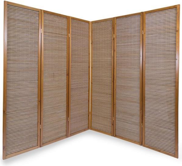 Immagine prodotto Homestyle4u Paravento in legno a 6 pieghe