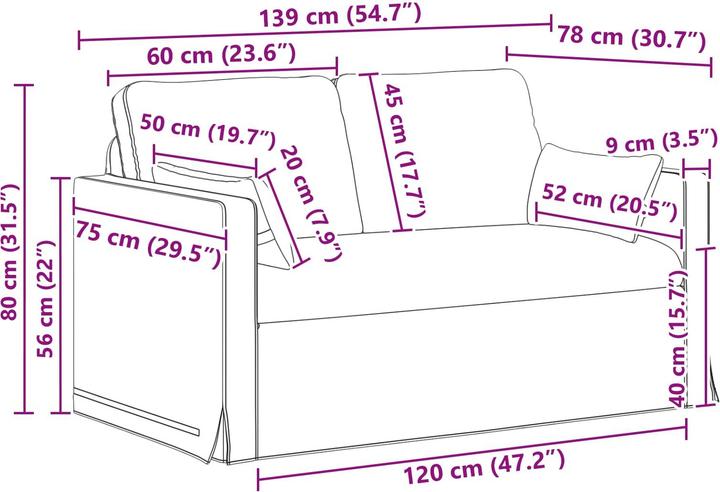 Image du produit vidaXL Modulares Sofa