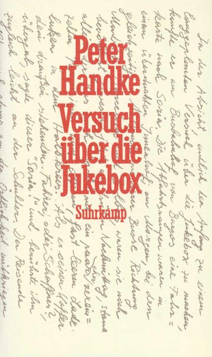 Produktbild Versuch über die Jukebox (Deutsch, Peter Handke, 1990)