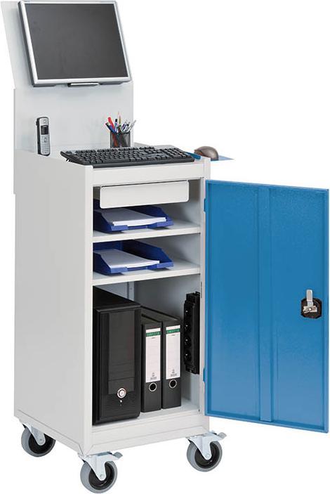 Bedrunka & hirth Armadio con porta a battente per carrello porta computer (50 kg)