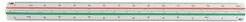 Actual product image Office Depot Triangular ruler 30 cm plastic (30 cm, Plastic)