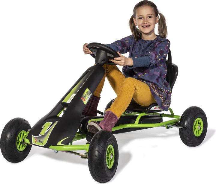 Produktbild Schneider Ferbedo Go AR 8G (Gokart/Kart in schwarz/grün, mit Soundlenkrad und Luftbereifung, ab ca.