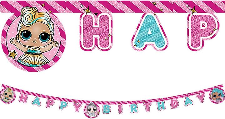 Image du produit Procos Chaîne de lettres Happy Birthday LOL Surprise