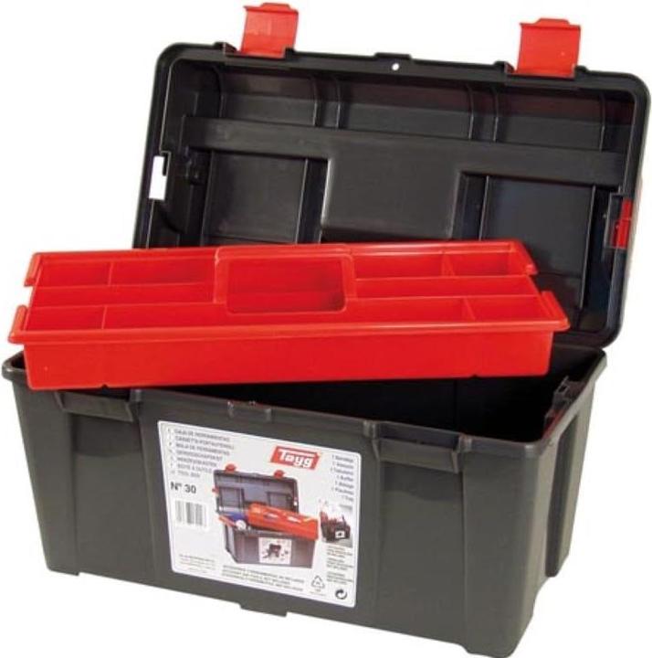 Image du produit Velleman - Coffre à Outils - 445 x 235 x 230 mm - avec Plateau Amovible (230 pièces)