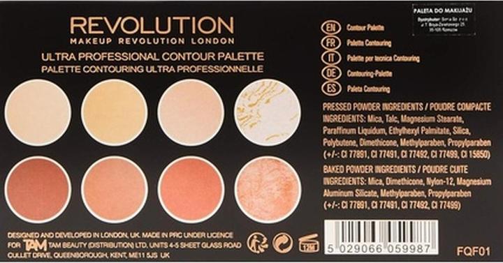 Produktbild Makeup Revolution Ultra Contour Palette Face modeling set 13g (Bronzer, Highlighter, 13 g)