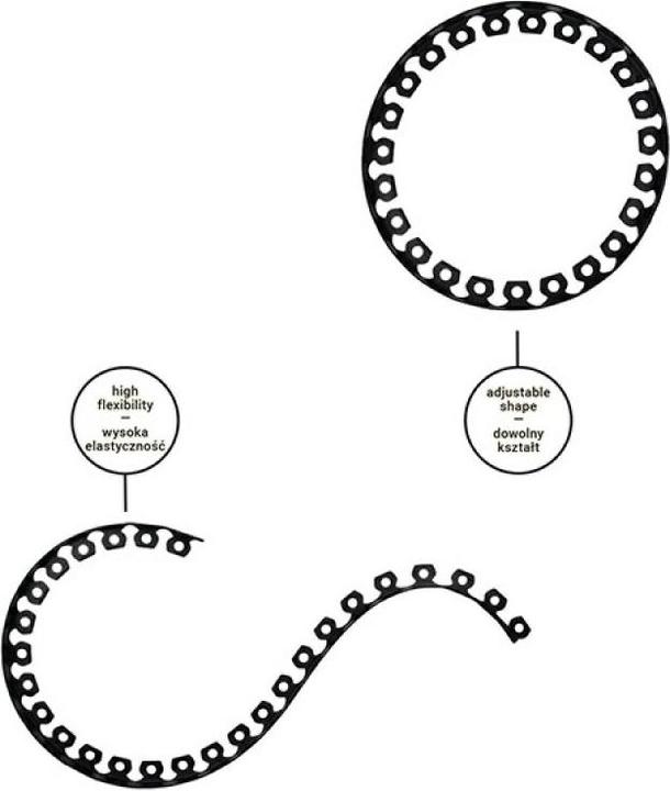 Image du produit Bradas Lawn border set EASY BORDER, 40mm (1000 cm)