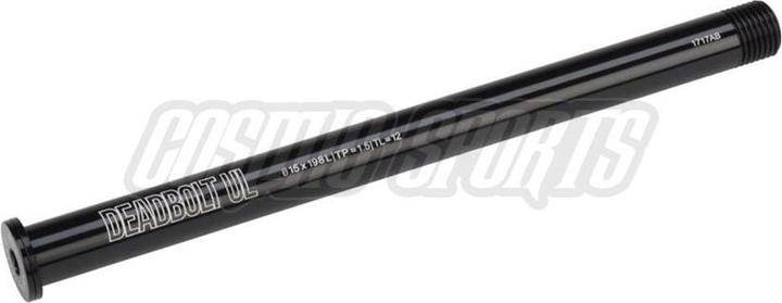 Actual product image Salsa Deadbolt Ultralight thru axle, VR 15x198mm, M15x1.5, 12mm, black