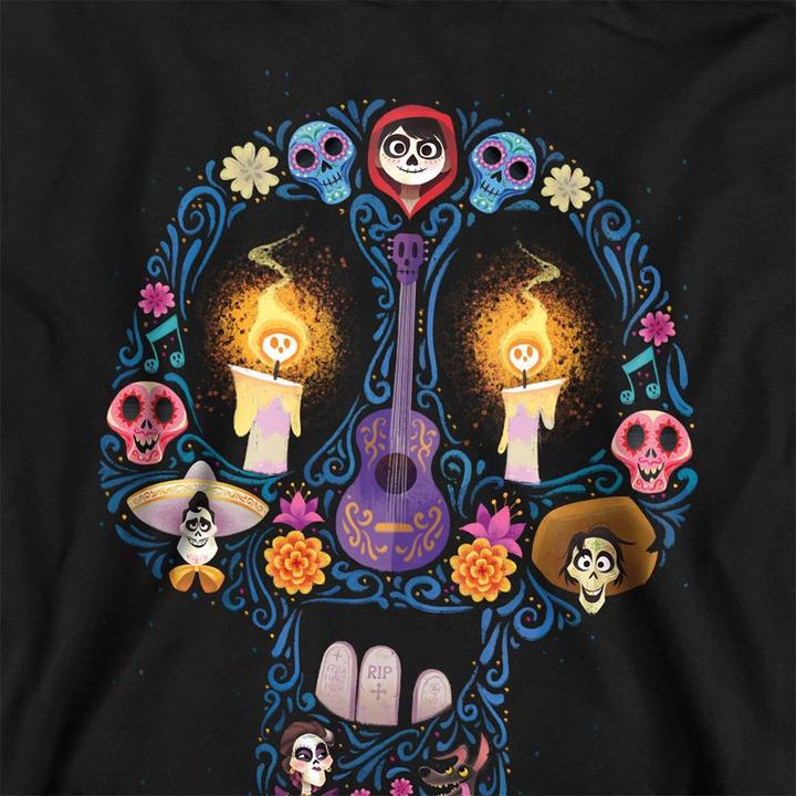 Produktbild La Maison du Coco Day Of The Dead Skull Kapuzenpullover meliert (128)