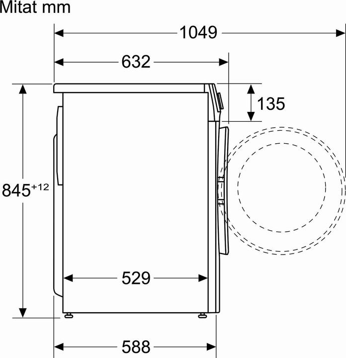 Actual product image Siemens WG54G2FMDN Washing machine (10 kg, Left)