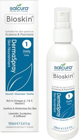 Actual product image Salcura Skincare Bioskin DermaSpray Moisturizing Cream for Body Unisex 250 ml (Body cream, 250 ml)