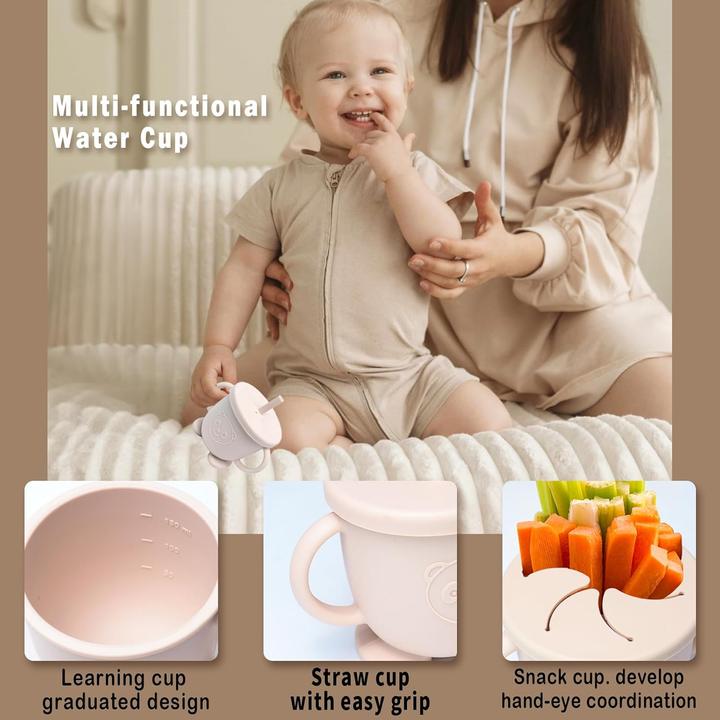 Image du produit Kinyoda 10-teiliges Baby Geschirrset mit rutschfestem Saugnapf