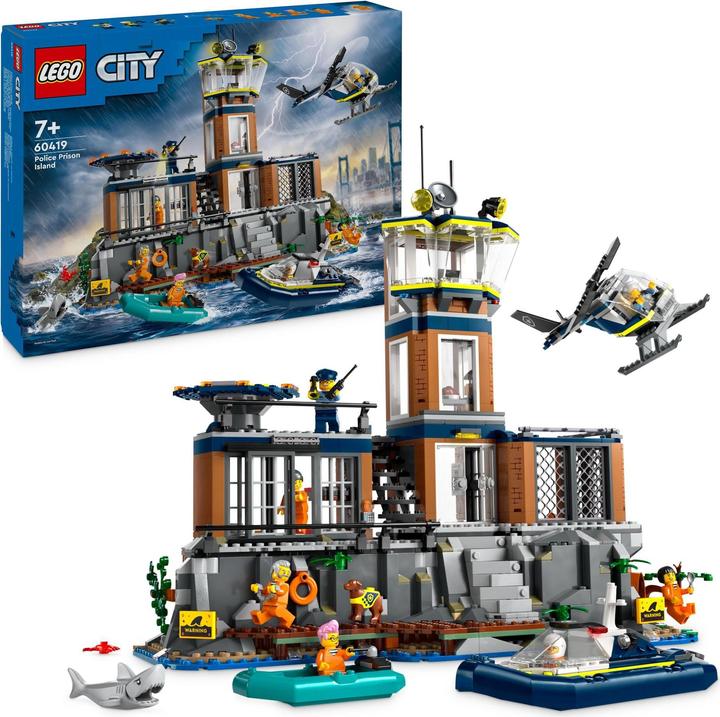 Produktbild LEGO Polizeistation auf der Gefängnisinsel (60419, LEGO City)