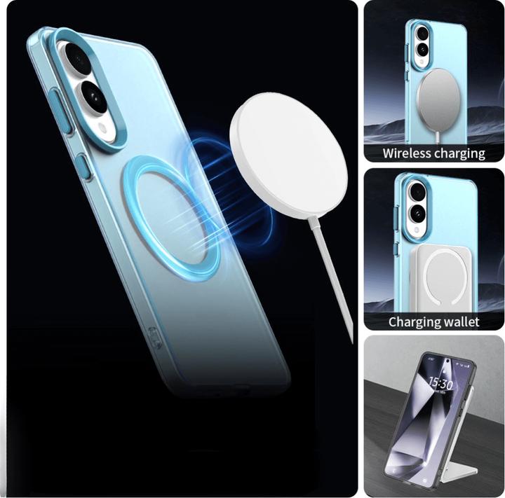 Image du produit Cover-Discount Galaxy S25 Edge - Schützende Acryl-Handyhülle mit Magnet (Samsung Galaxy S25 Edge)