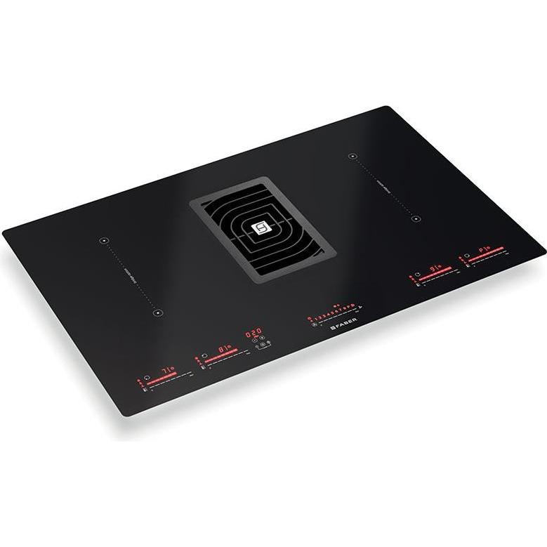 Faber GALILEO BK VETRO NG A830, Piano di cottura, Nero