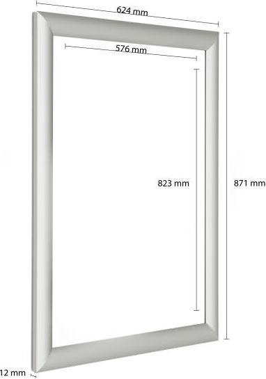Produktbild Update Displays Klapprahmen Easy-Fix silber 62,4 x 87,1 cm (A1)