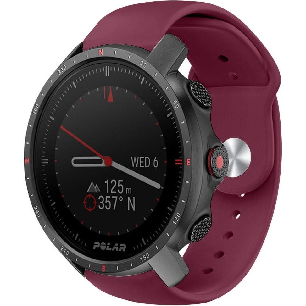 Strap-it Sportarmband (Silikon, V3), Uhrenarmband, Rot