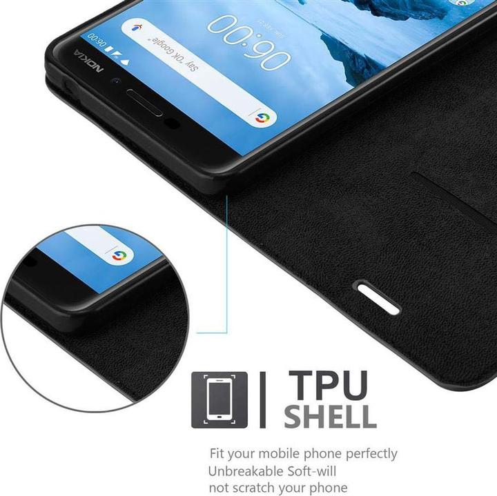 Actual product image Cadorabo Book Invisible Magnet Cover (Nokia 6.1)