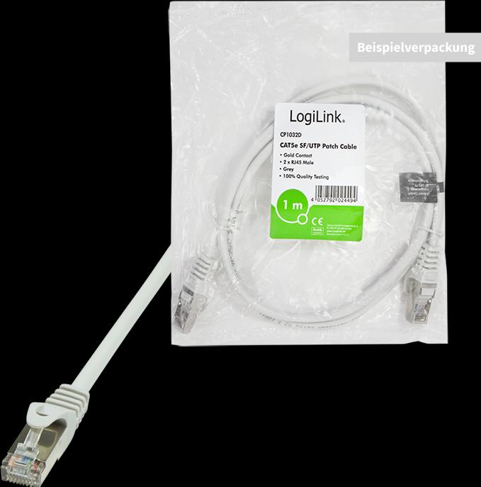 Actual product image LogiLink Network cable (SF/UTP, CAT5e, 2 m)