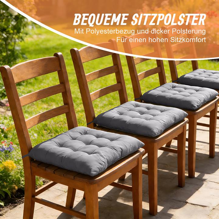 Productafbeelding Relaxdays 4x Stuhlkissen (40 x 40 cm)