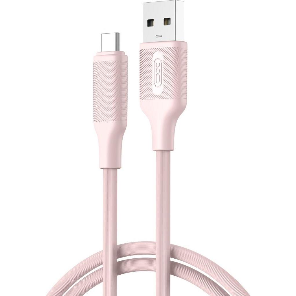 xO Kabel NB265 USB - USB-C 1,0m 2,4A różowy (1 m), USB Kabel