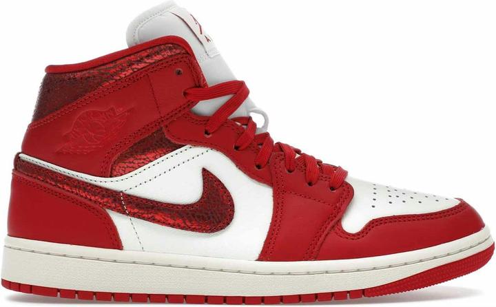 Image du produit Jordan 1 Mid SE Red Cracked Leather (Women's) (38)