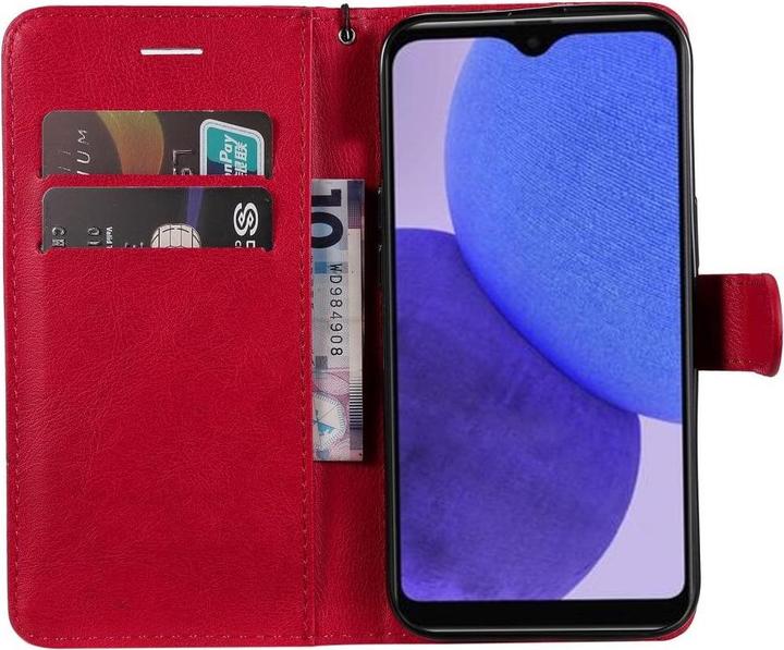 Actual product image Cover-Discount Galaxy A23e - Leather Case Cover red (Samsung Galaxy A23e)