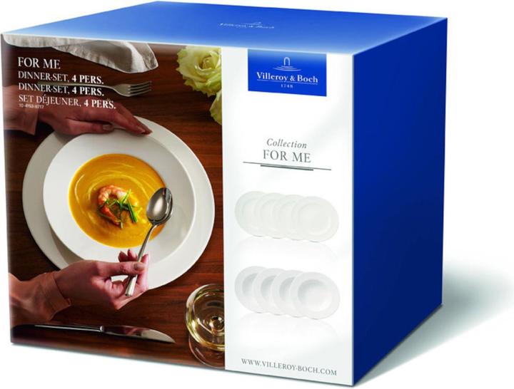 Produktbild Villeroy & Boch Dinner-Set 4 Pers. For Me (8 Stück)