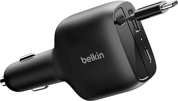 Belkin Boostcharge Kfz-Ladegerät 75W ausz. USB-C Kabel CCC001hqBK