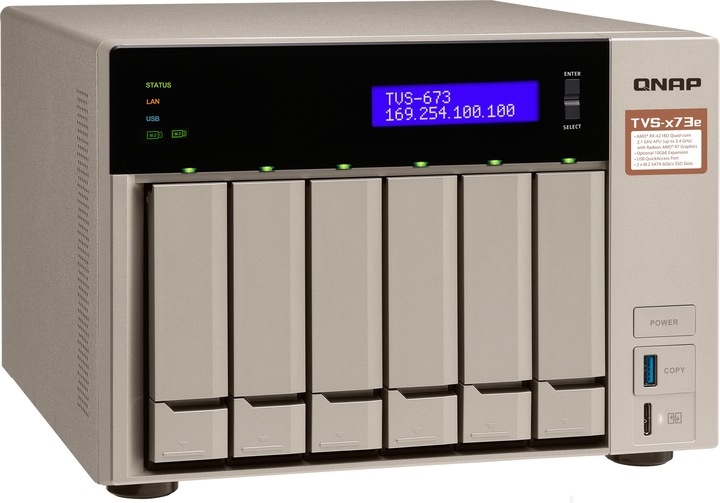Produktbild QNAP Tvs-673e-4g (0 TB)