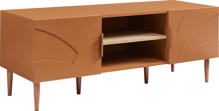 Produktbild En.Casa Fernsehtisch Starvili mit 2 Türen 120x40x45 cm Rostfarben (120 x 40 x 45 cm)