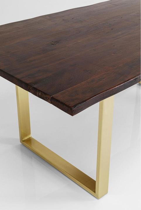 Actual product image Kare Design Table Harmony Walnut Brass 180x90cm (180 x 90 x 76 cm)