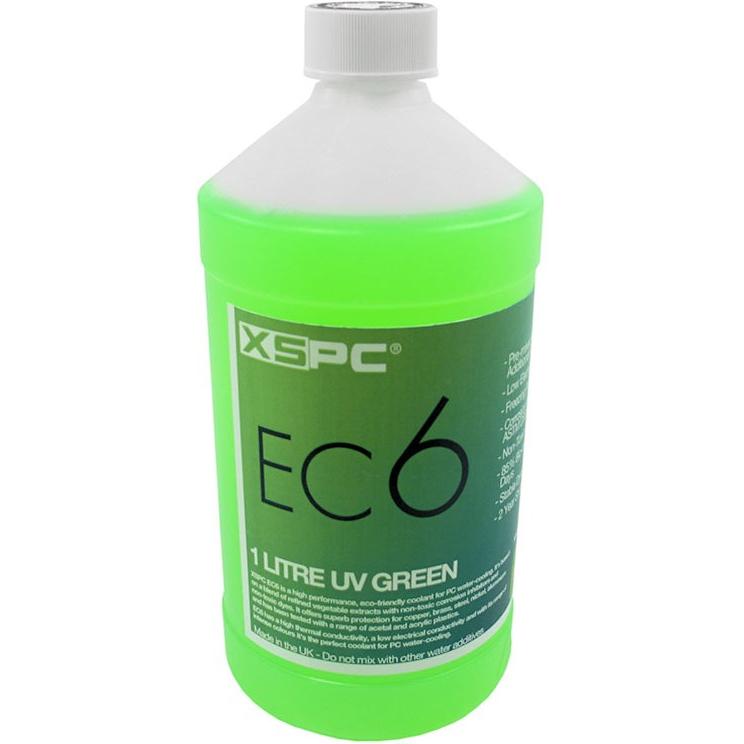 XSPC EC6 Coolant, 1 Liter - UV (1000 ml, Fertiggemisch), Wasserkühlung Wasserzusatz, Grün