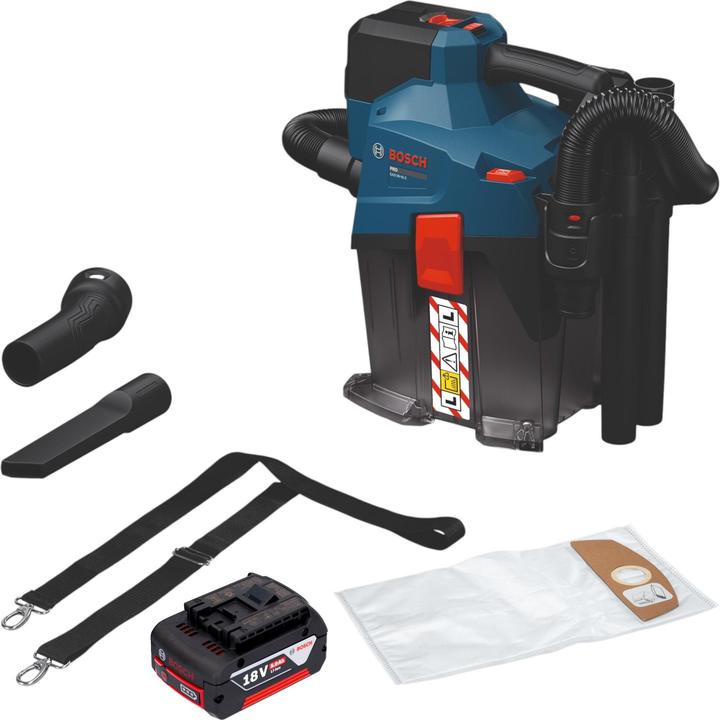 Produktbild Bosch Professional Bosch GAS 18V-6L S Akku Staubsauger 18 V 6 l Staubklasse L + 1x Akku 5,0 Ah - ohne Ladegerät (Trockensauger)