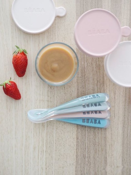 Actual product image Beaba 4 rainbow spoon set 1st age level