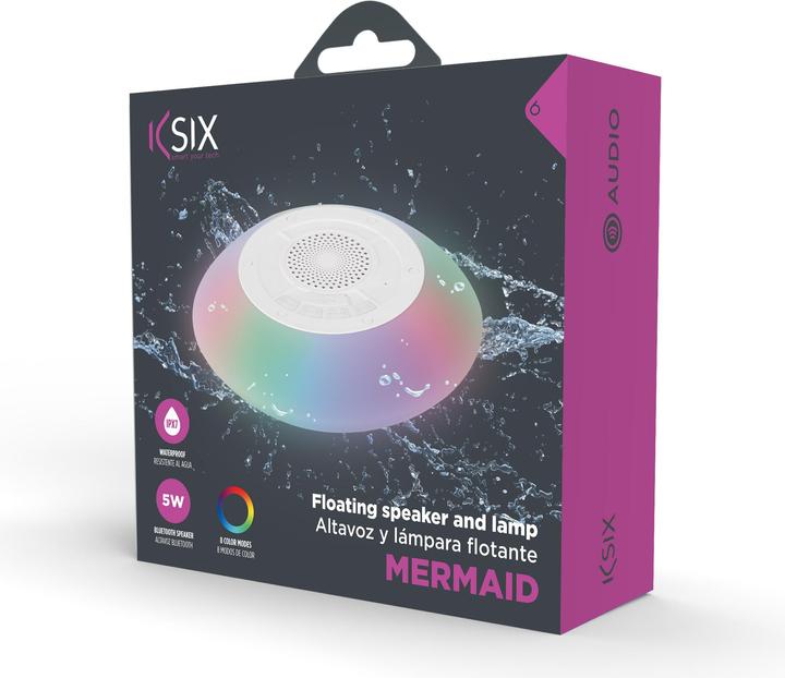 Actual product image KSIX Floating Colorlight Speaker Mermaid RGB 5w (4 h, Rechargeable battery operated)