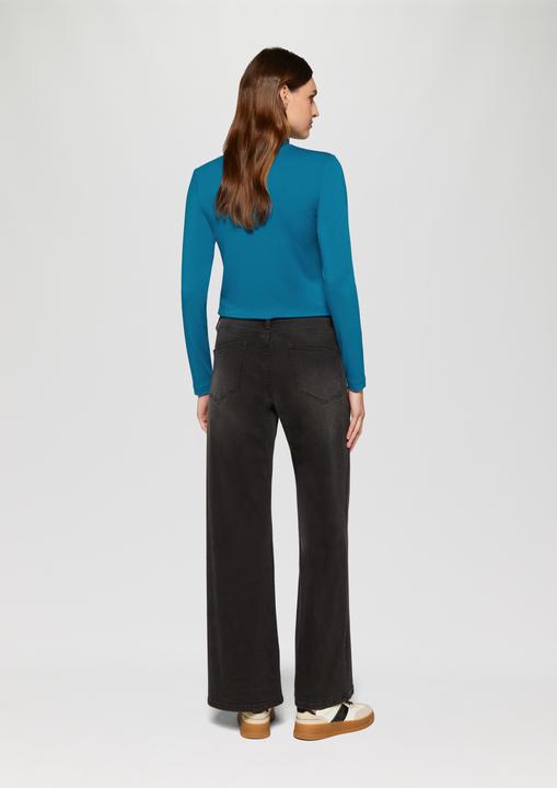 Actual product image S.Oliver T-Shirt Schmal geschnittenes Langarmshirt aus Viskosemix (44)