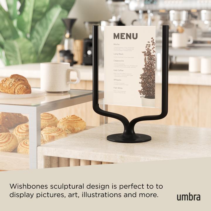 Actual product image Umbra Table picture frame WISHBONE black (13 x 18 cm, 10 x 15 cm)