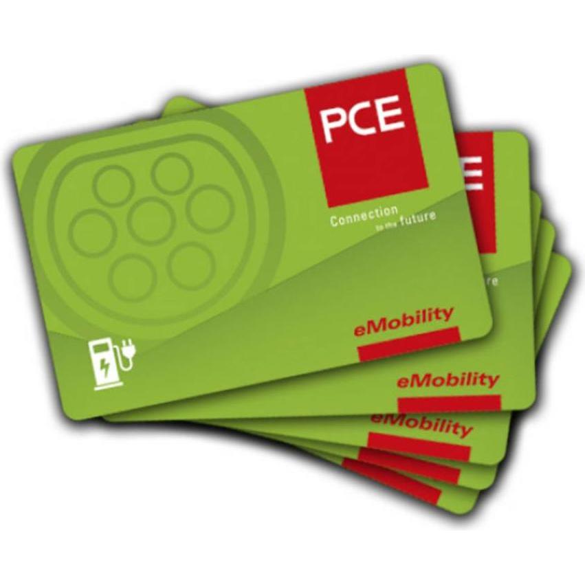 PCE, Elektroauto Ladezubehör, RFID Karte Logo Mifare 1K