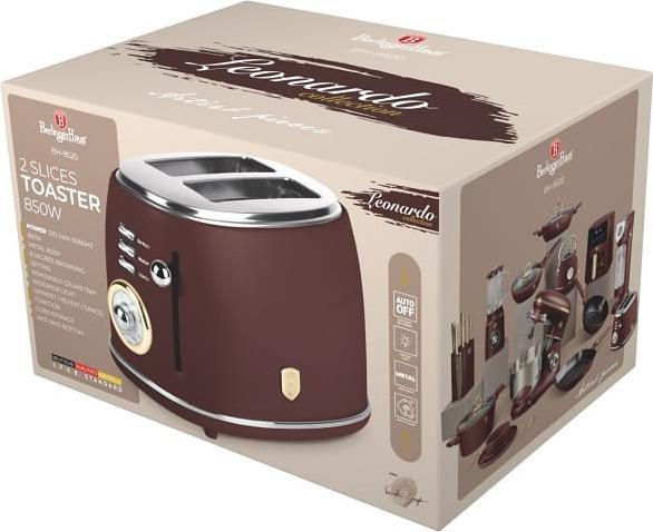 Actual product image BerlingerHaus Hot air fryer with 8 cooking programmes and keep warm function, 8l, bordeaux