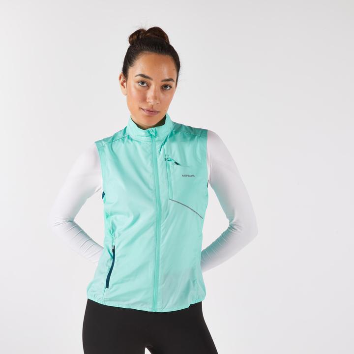 Produktbild Kiprun Weste Damen aermellos winddicht Lauf Polyester (L)
