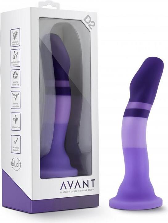 Actual product image Avant â Silicone Dildo with suction cup â Purple Rain
