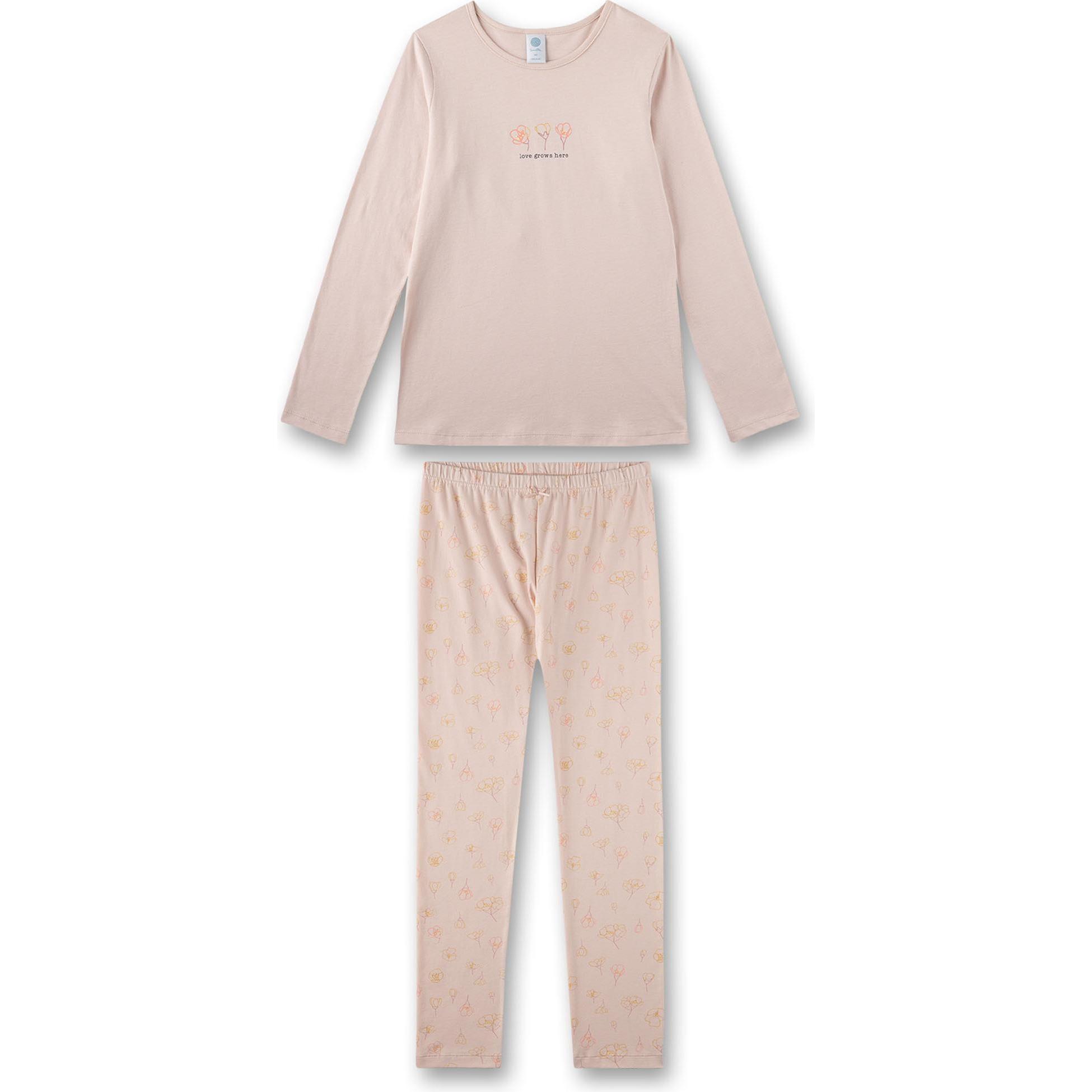 Sanetta, Mädchen, Pyjama, Pyjama Homewear Bequem sitzend, Rosa, (164)