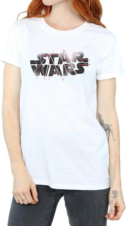 Actual product image Star Wars Womens/Ladies The Last Jedi Spray Logo Cotton Boyfriend T-Shirt (S)