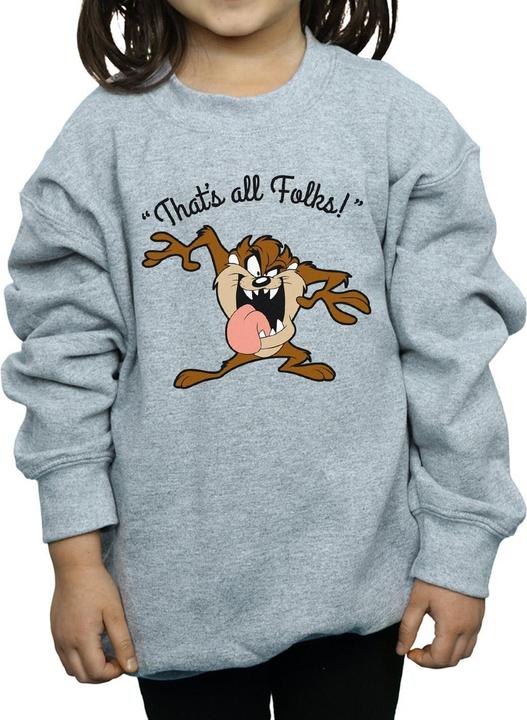 Produktbild Looney Tunes Taz That's All Folks Sweatshirt Mädchen (128)