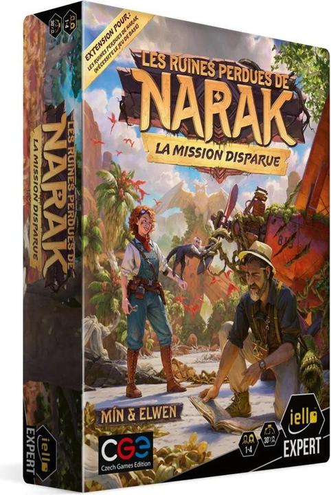 Produktbild Iello Jeu - Les Ruines Perdues de Narak : Mission Disparue (Extension) (Französisch, 1 - 2 Spieler)