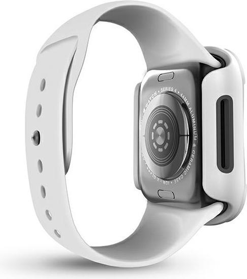 Uniq etui Torres Apple Watch Series 4/5/6/SE 44mm. biały/dove white (TPU)